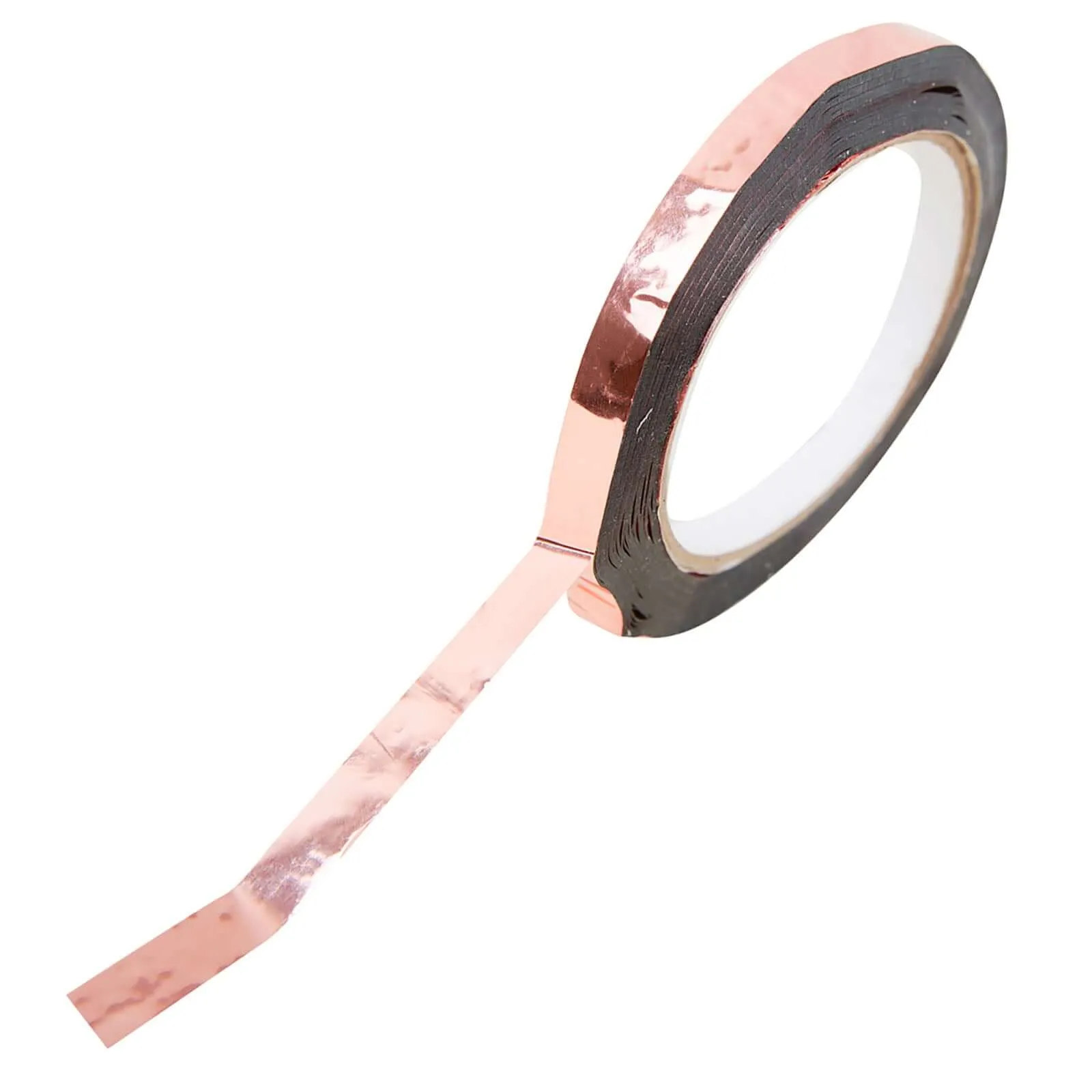 100 Yds 3 8" Rose Gold Metallic Film Tape Adhesive, DIY Floral Wrap Craft Decor Tape - Polyester with Acrylic