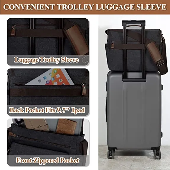 15.6in Canvas Laptop Bag