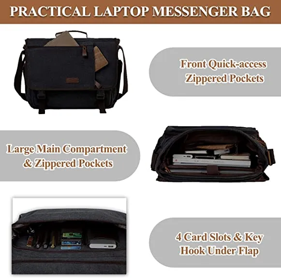 15.6in Canvas Laptop Bag