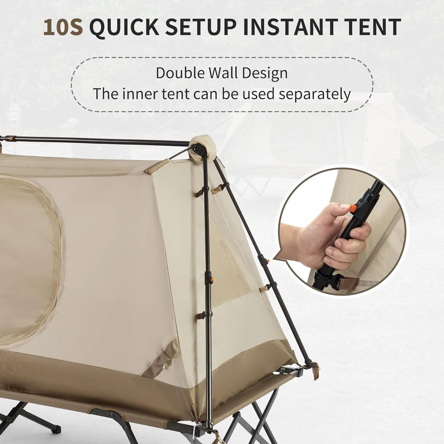 A-Type Roof Off-ground Auto Tent