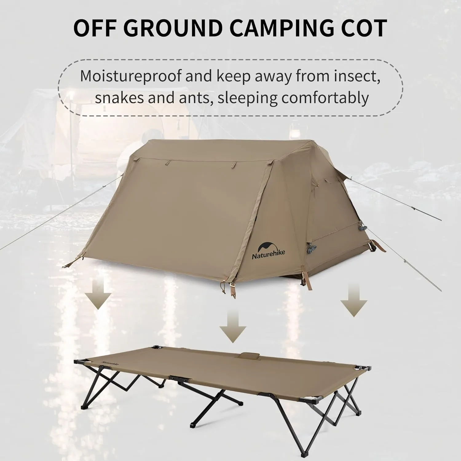 A-Type Roof Off-ground Auto Tent