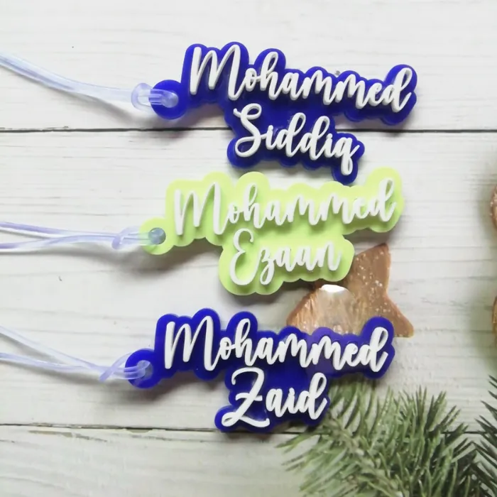 Acrylic Name Tag for Boys & Girls