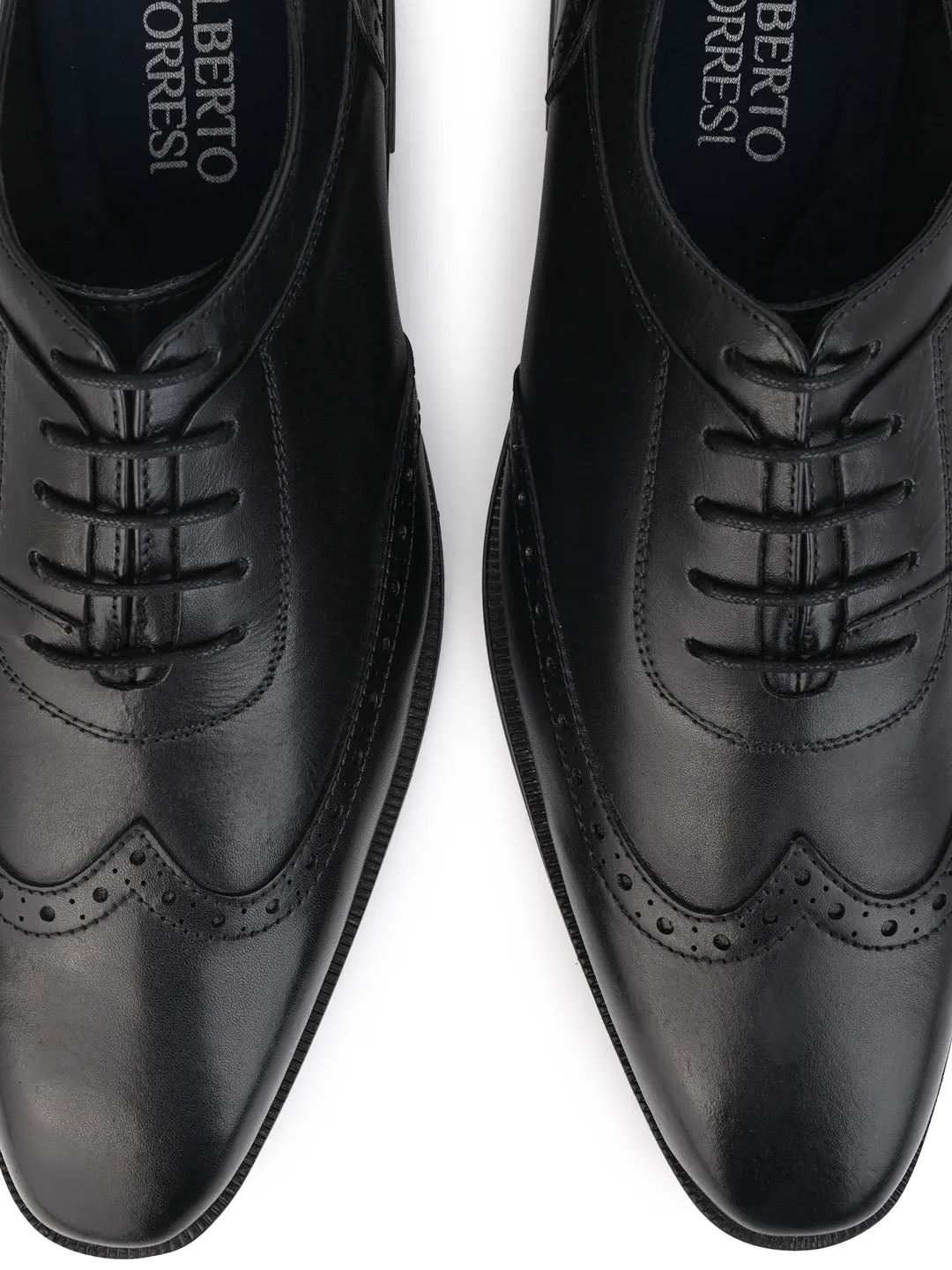 Alberto Torresi Curst Leather Brogue Formal Shoe