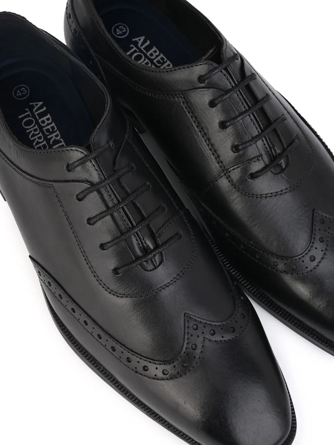 Alberto Torresi Curst Leather Brogue Formal Shoe