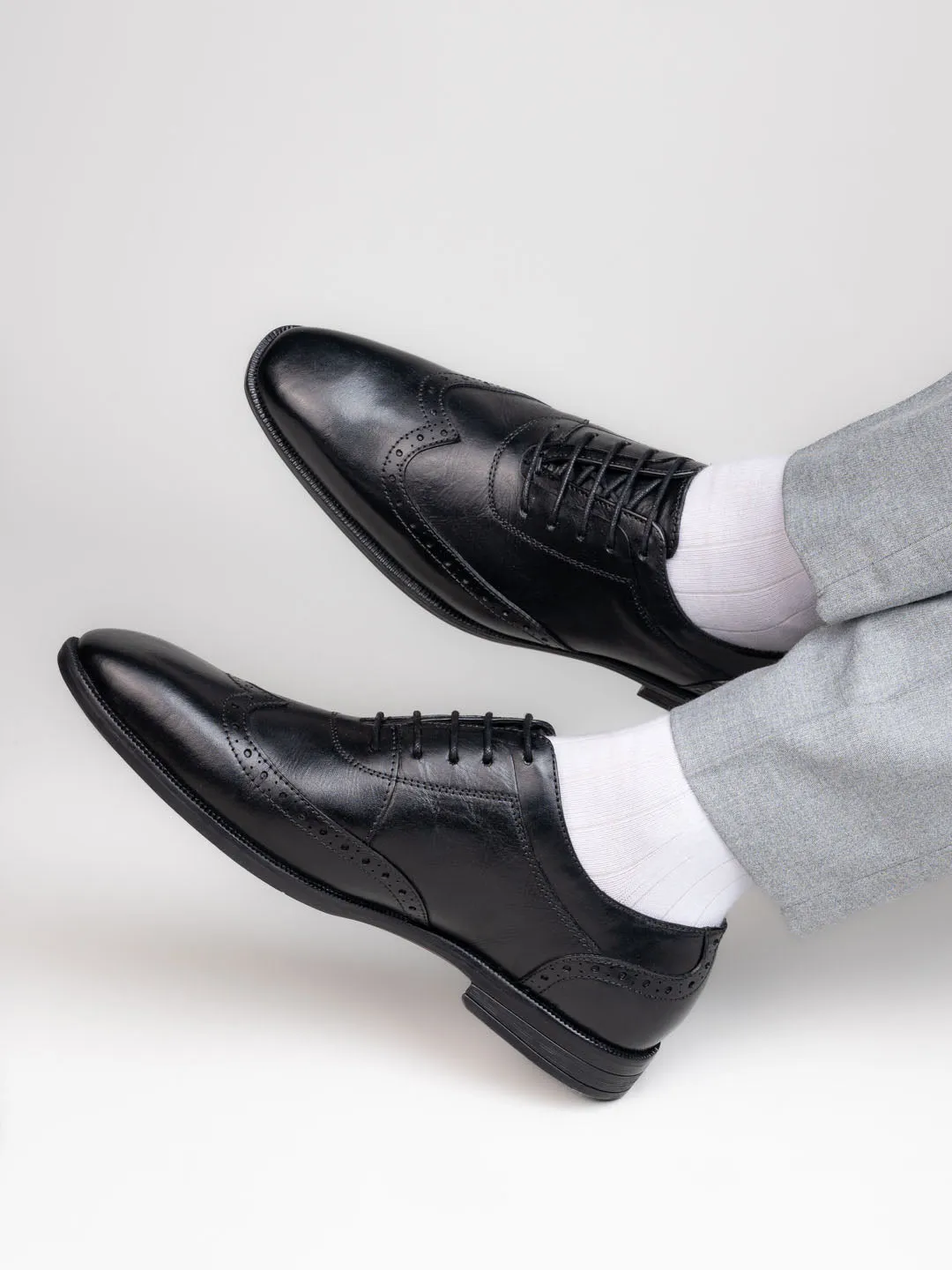 Alberto Torresi Curst Leather Brogue Formal Shoe