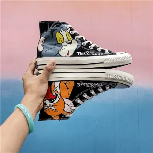 Aule Cartoon Cat Sneakers