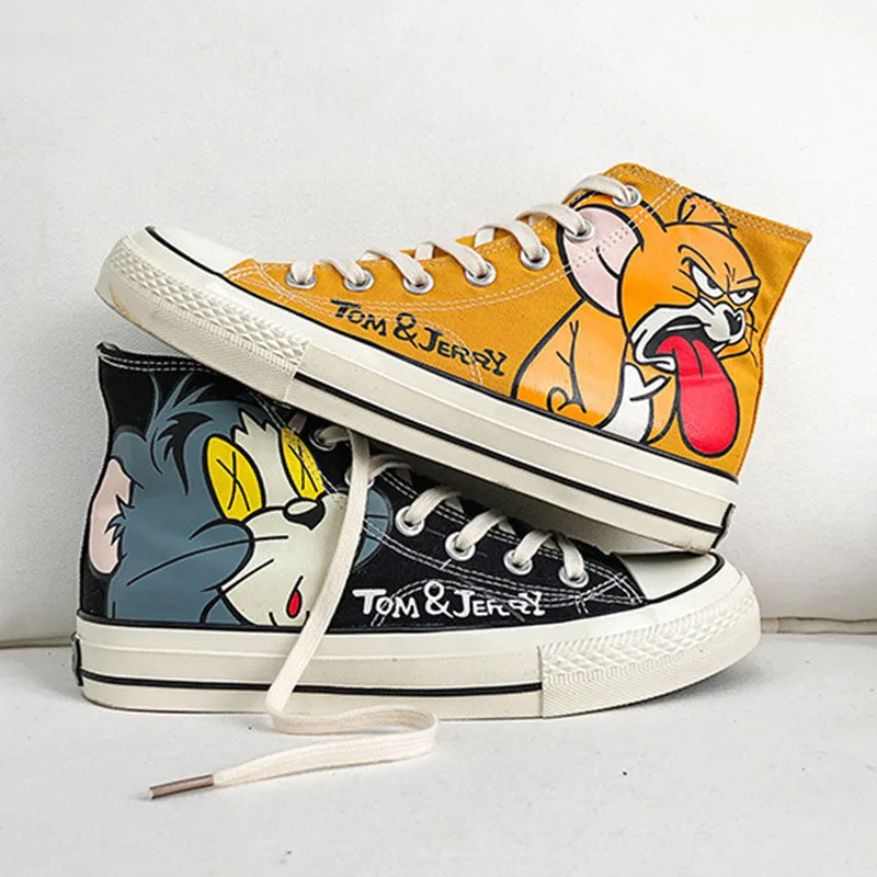 Aule Cartoon Cat Sneakers