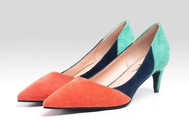 Basic High Heel Suede Pumps