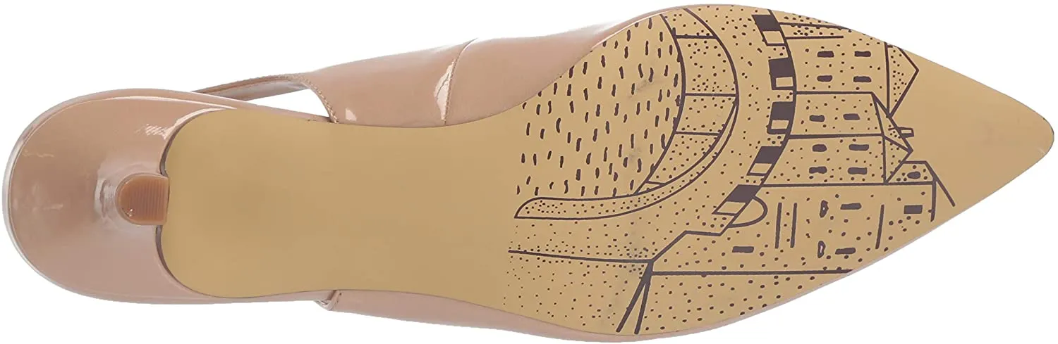 Bella Vita Women's Scarlett II Kitten-Heel Slingback Pumps  Color Nude Pattern Size 6.5M