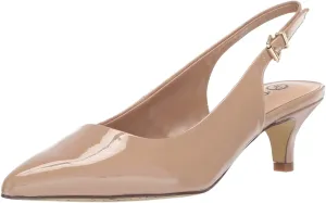 Bella Vita Women's Scarlett II Kitten-Heel Slingback Pumps  Color Nude Pattern Size 6.5M