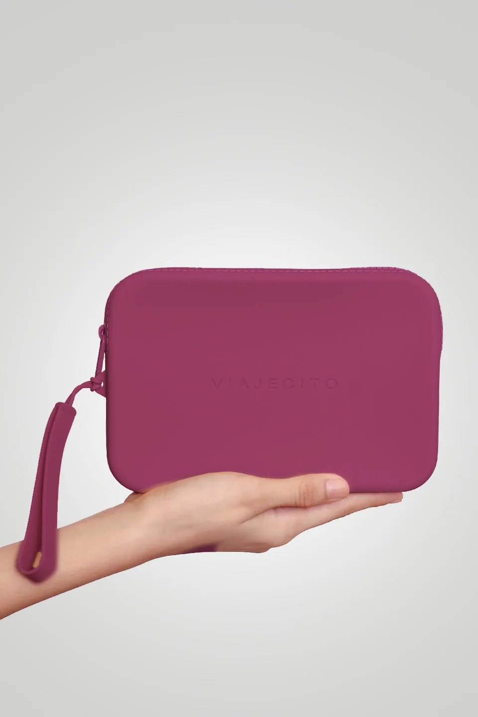 Berry Clutch with Berry Zipper