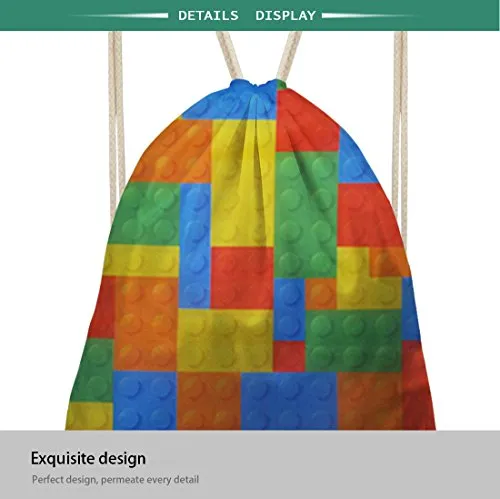 Bigcardesigns Drawstring Backpack Gym Bag Lightweight Sackpack Space Print