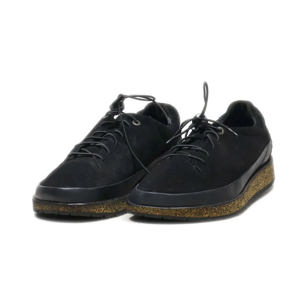 Birkenstock Casual Lace Ups Suede Black Colour For Men