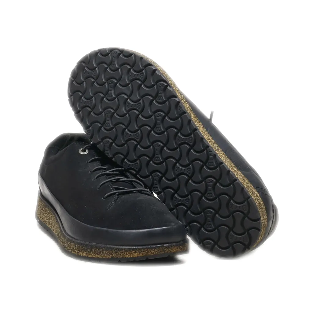 Birkenstock Casual Lace Ups Suede Black Colour For Men