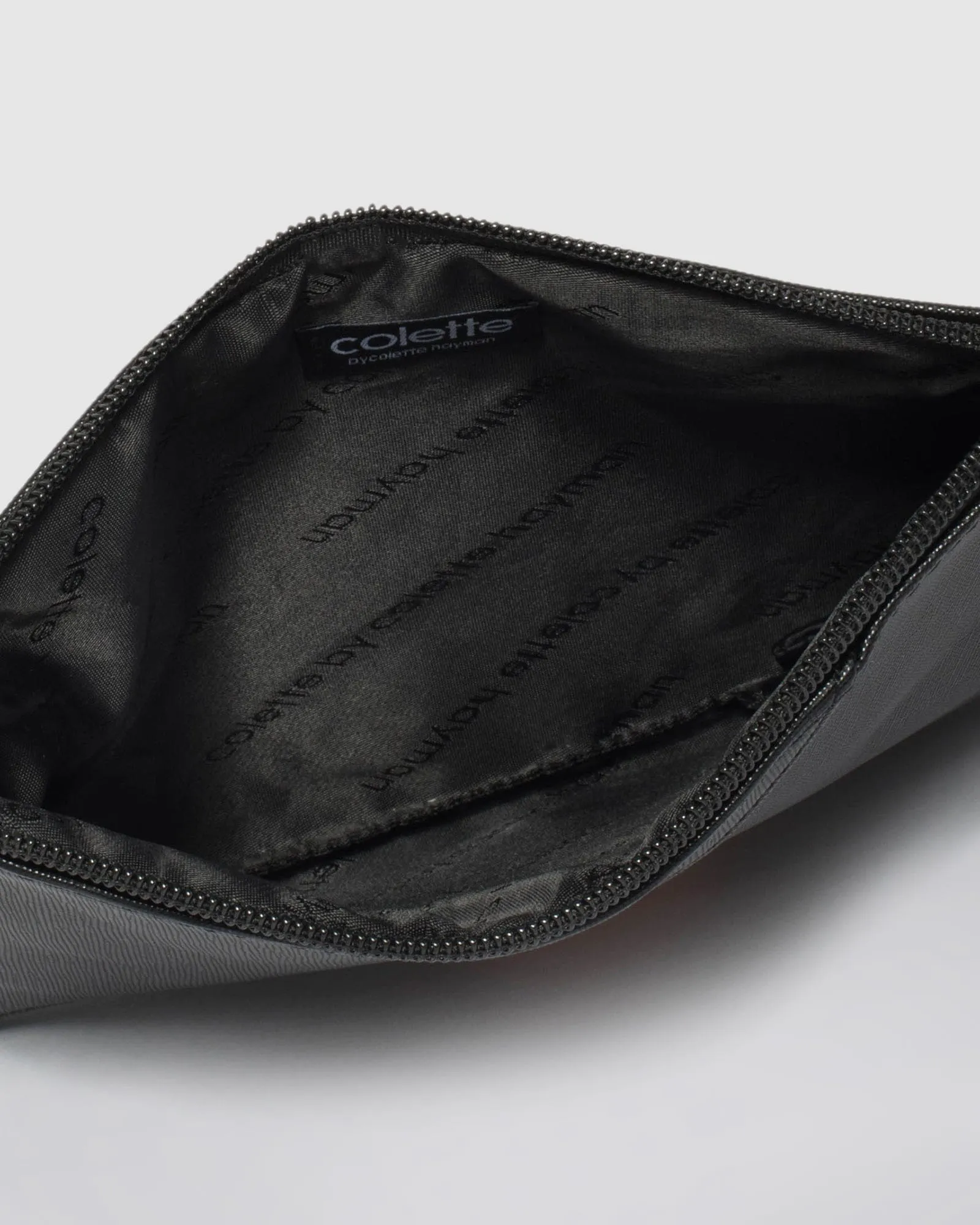 Black Poppy Panelled Purse