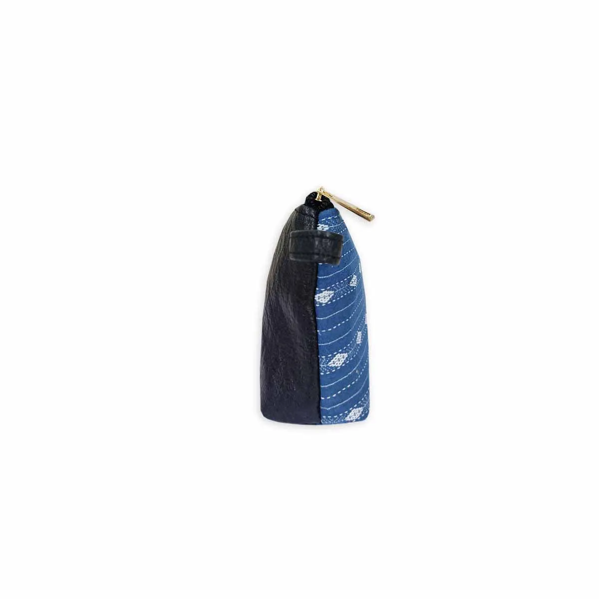 Breezy Blue Ikkat Pouch Bag