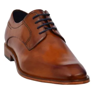 Bugatti Mens Tan Lace Up Dress Shoe Milko 312-75203-1100