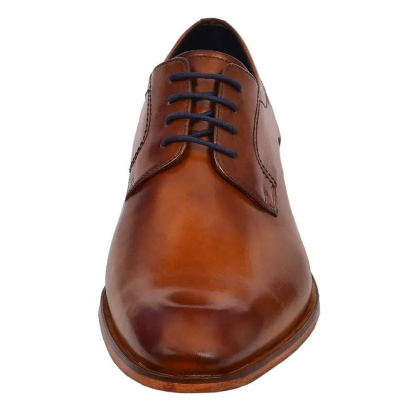 Bugatti Mens Tan Lace Up Dress Shoe Milko 312-75203-1100
