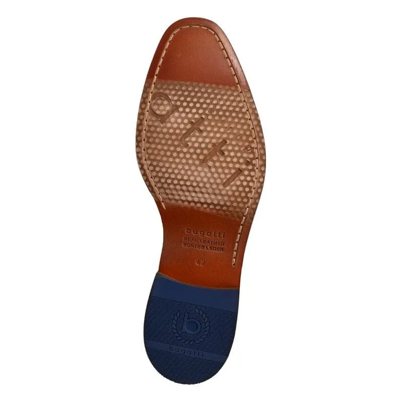 Bugatti Mens Tan Lace Up Dress Shoe Milko 312-75203-1100