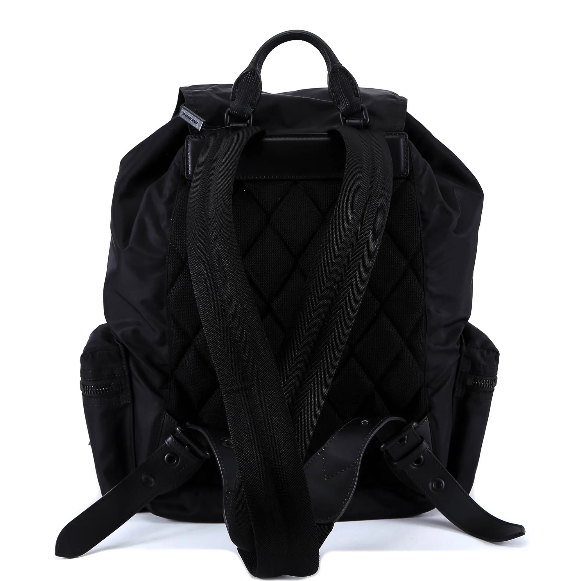 Burberry Leather Trim Backpack