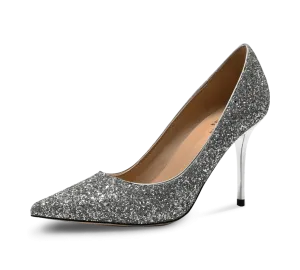 Calista Glittery High Heel Pumps