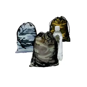 Camouflage Army Party Favour Camo Drawstring Bags