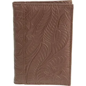 Casual Outfitters Brown Solid Genuine Leather Passport Cover