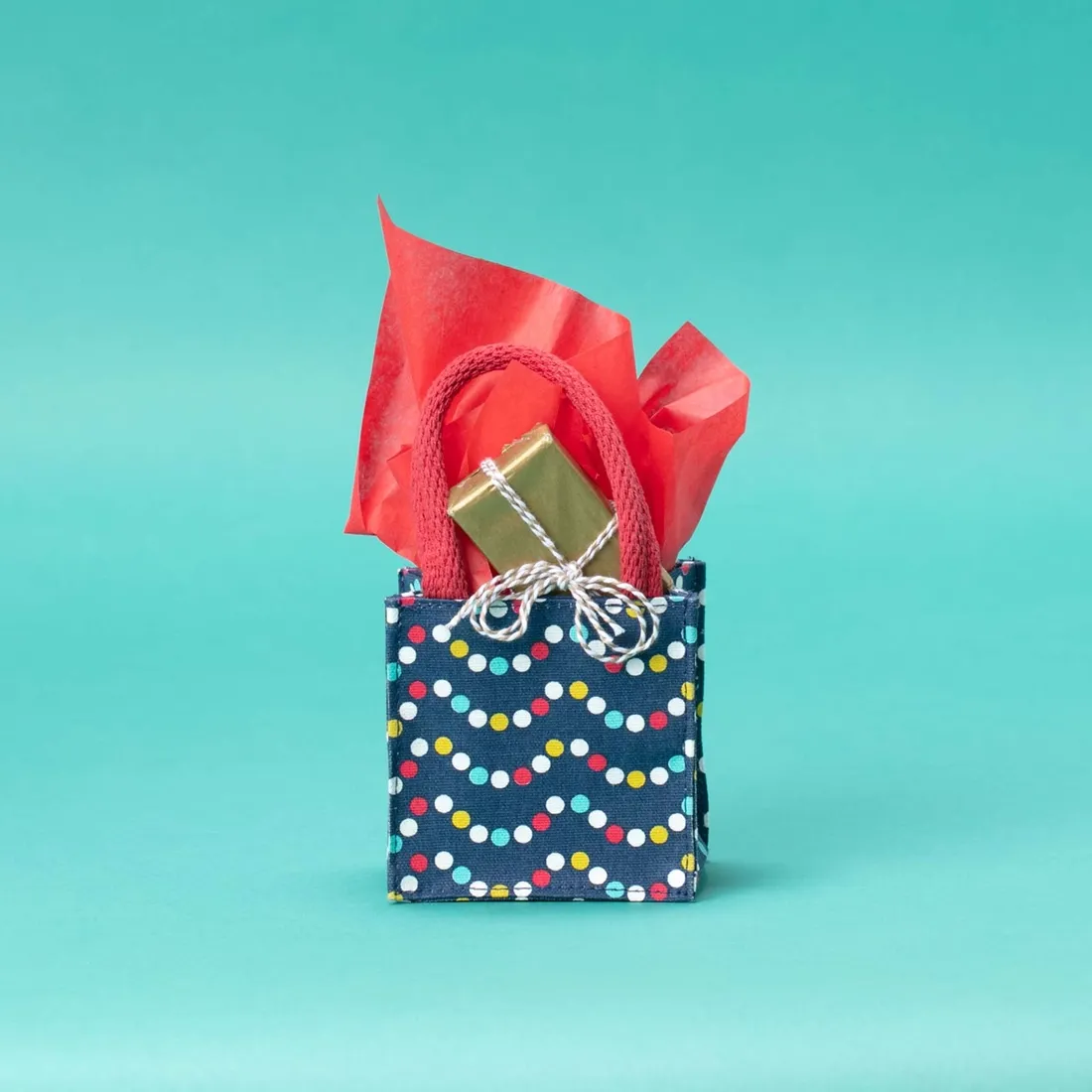 Christmas Garland Gift/Tote Bag - Small - final sale