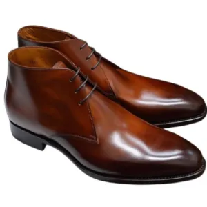 Classic Pu Leather Lace-up Ankle Boots