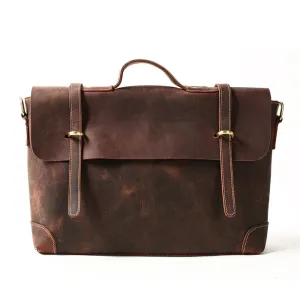 Classic Vintage Leather Briefcase for Men, Messenger Bags Classic Vintage Leather Briefcase for Men, Messenger Bags