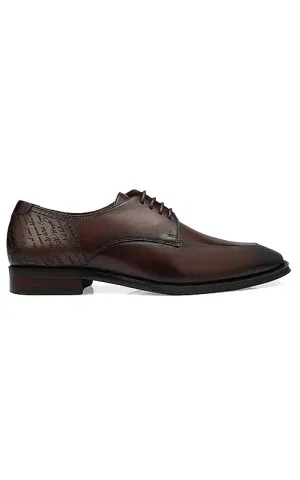 Coffee Signato Leather Lace Ups
