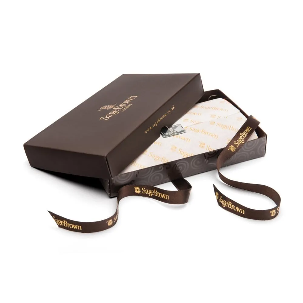 Compact Leather Wallet With Coin Purse - Black Croc