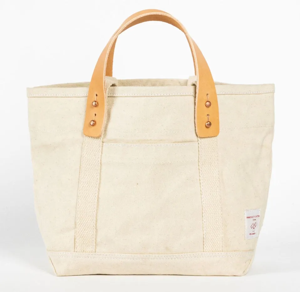 Cotton Canvas Tote in Ecru