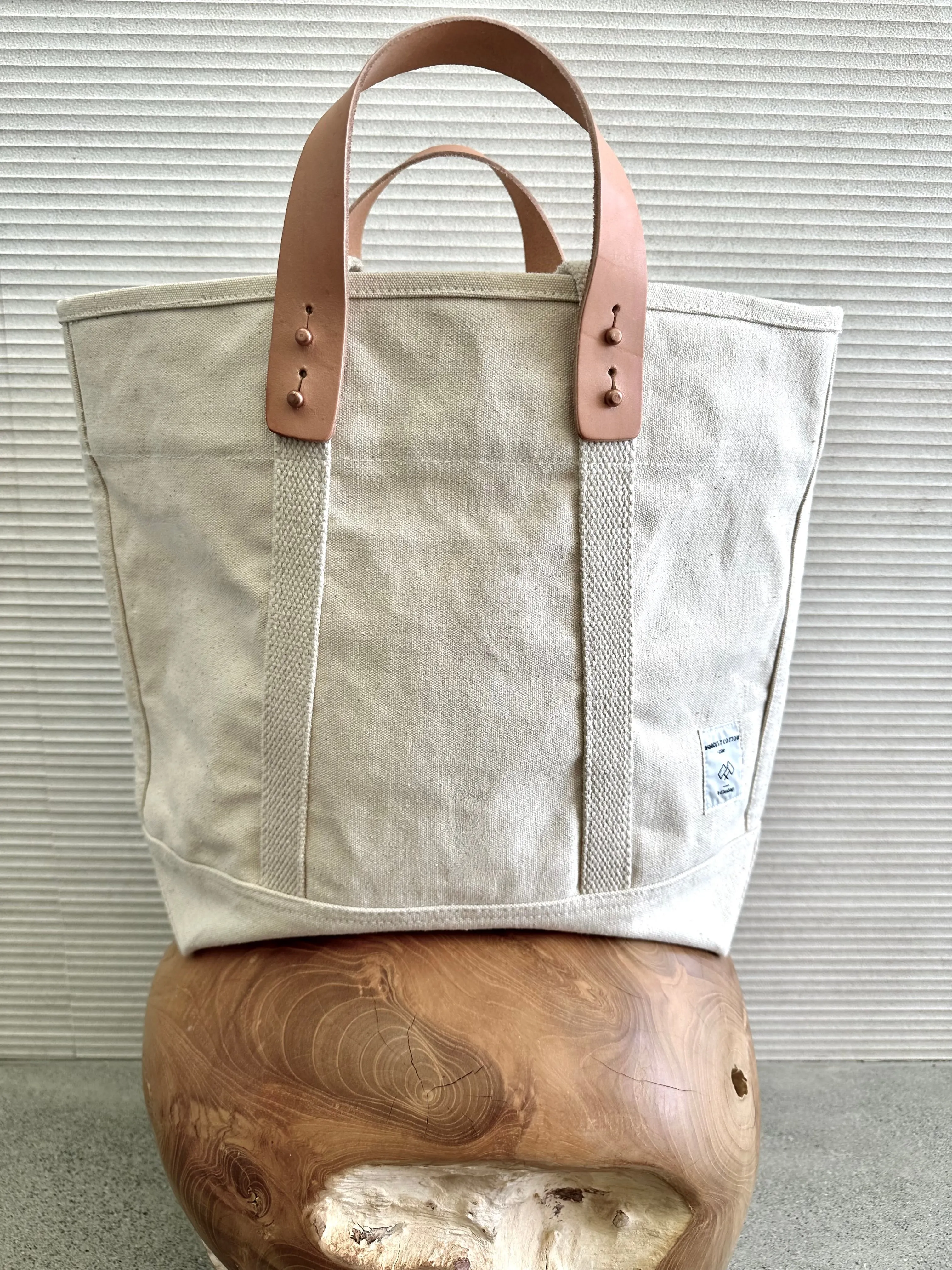 Cotton Canvas Tote in Ecru
