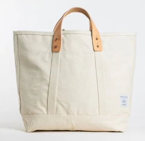 Cotton Canvas Tote in Ecru