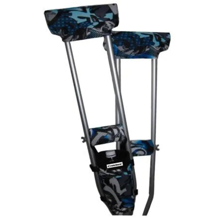 CRUTCHEZE CRUTCH BAG - BLUE GRAFFITI TATTOO
