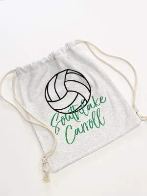 Drawstring Backpack, Custom Drawstring Bag, Volleyball Bag