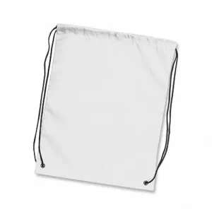Drawstring Backpack - Set of 20 (White)