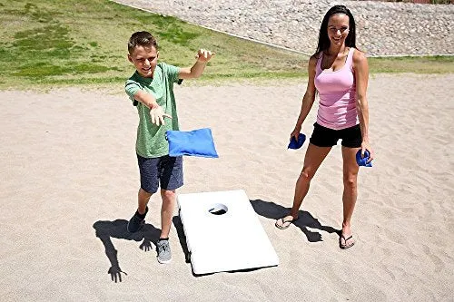 Driveway Games EZ Carry Portable All-Weather Cornhole Set Travel Corn Toss Boards & Regulation Bean Bags