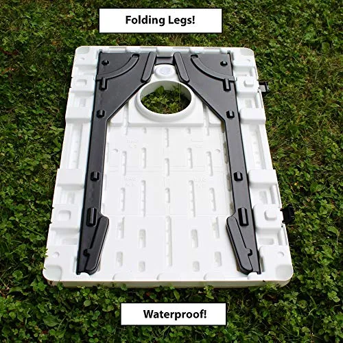Driveway Games EZ Carry Portable All-Weather Cornhole Set Travel Corn Toss Boards & Regulation Bean Bags