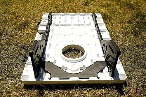 Driveway Games EZ Carry Portable All-Weather Cornhole Set Travel Corn Toss Boards & Regulation Bean Bags