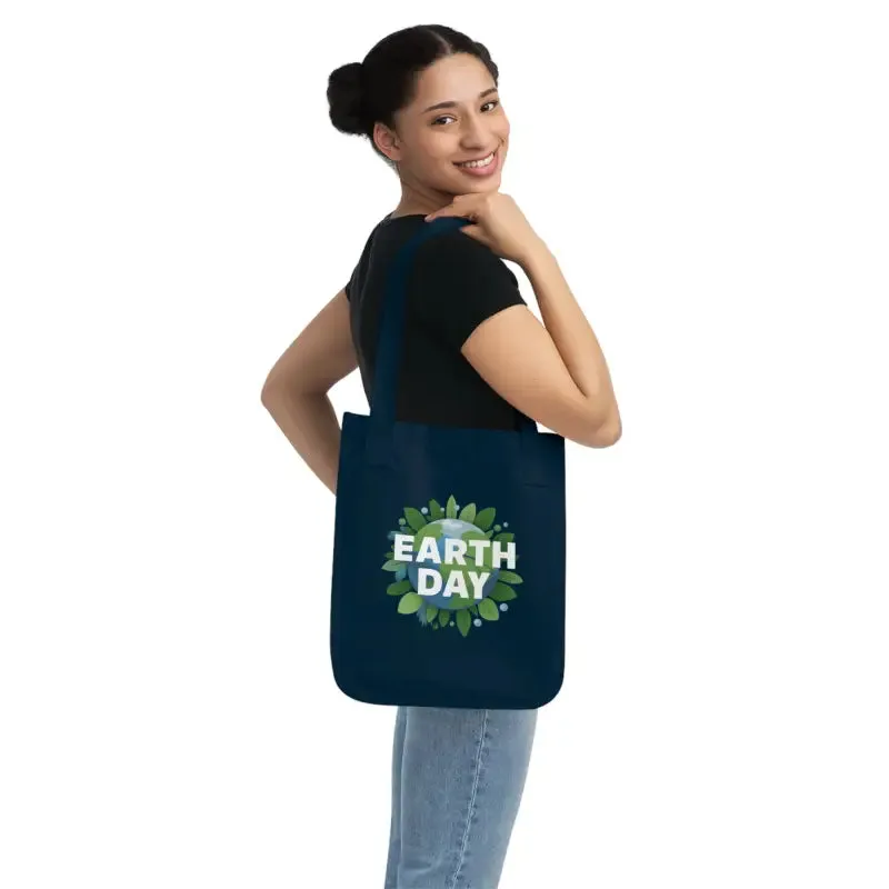 Earth Day Organic Canvas Tote Eco Friendly Style