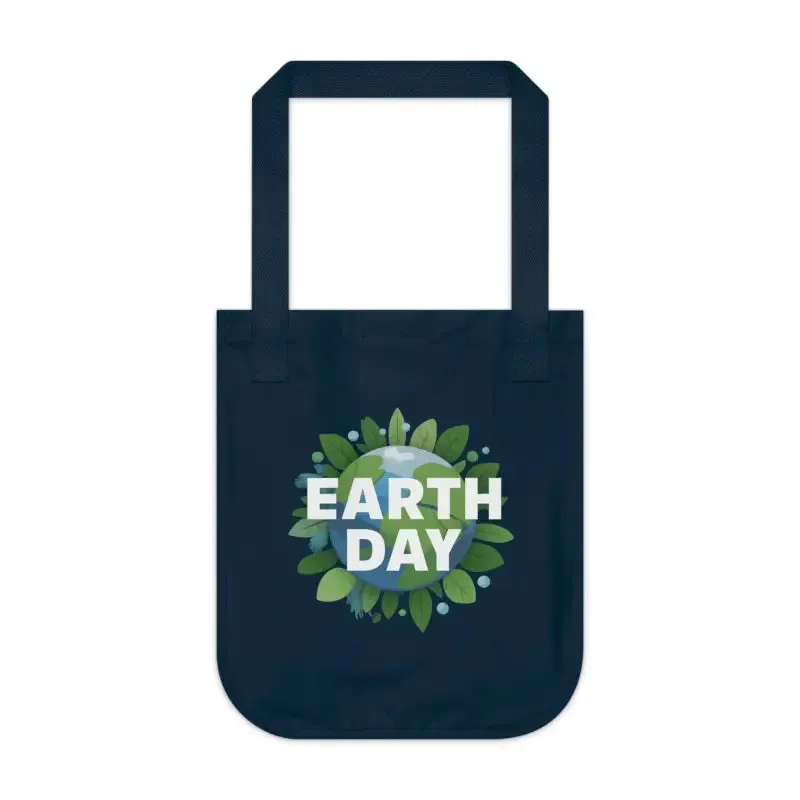 Earth Day Organic Canvas Tote Eco Friendly Style