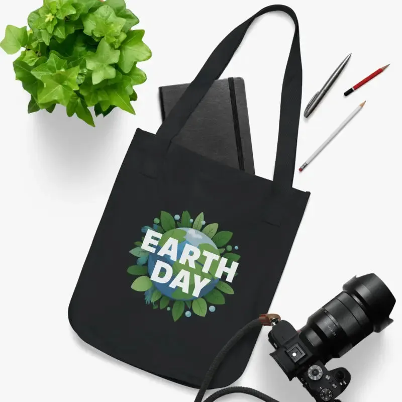 Earth Day Organic Canvas Tote Eco Friendly Style