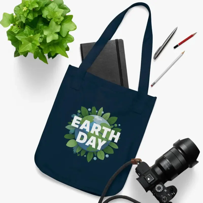 Earth Day Organic Canvas Tote Eco Friendly Style