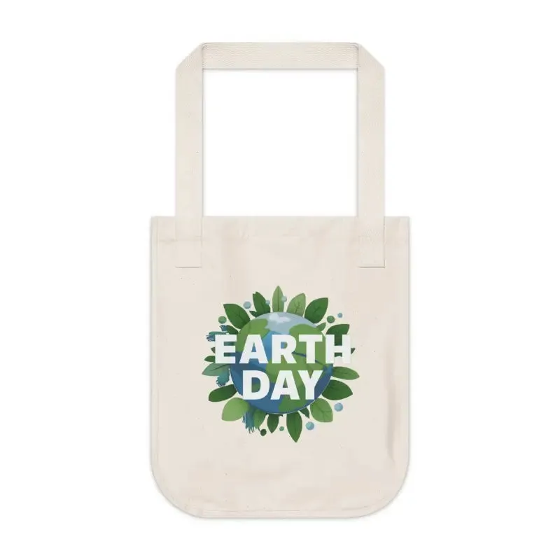 Earth Day Organic Canvas Tote Eco Friendly Style
