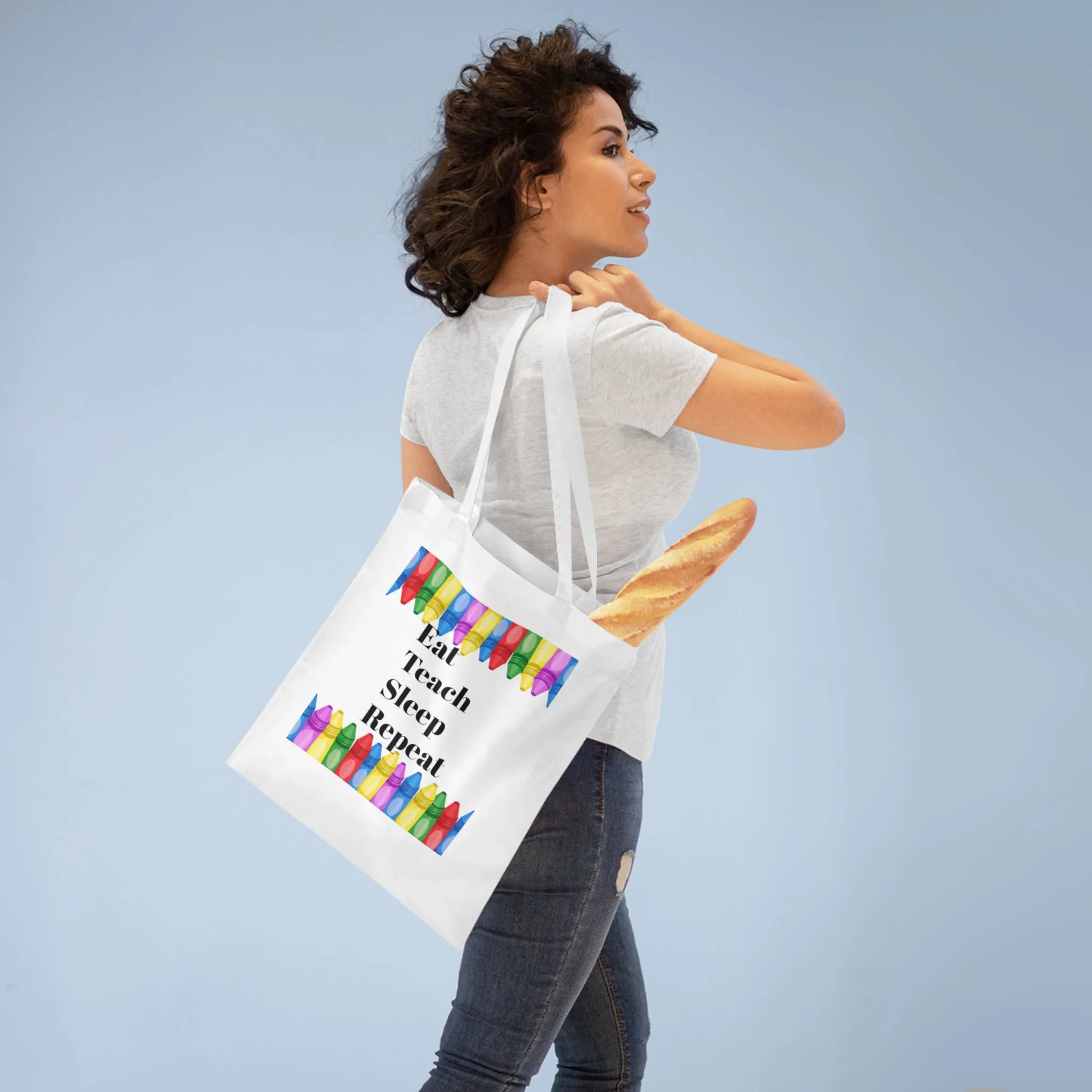 Eat Teach Sleep Repeat Tote Bag