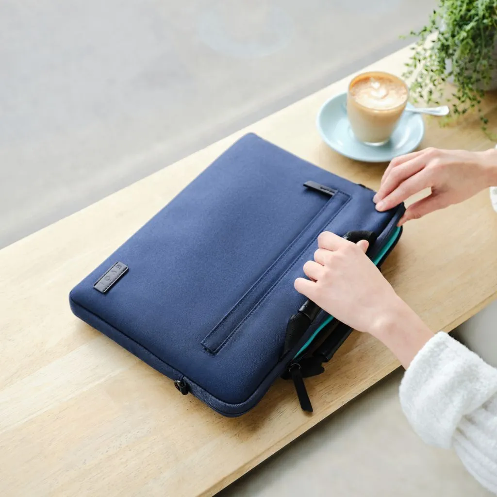 Evol 14.1″ Slim Laptop Brief - Recycled Material - Navy
