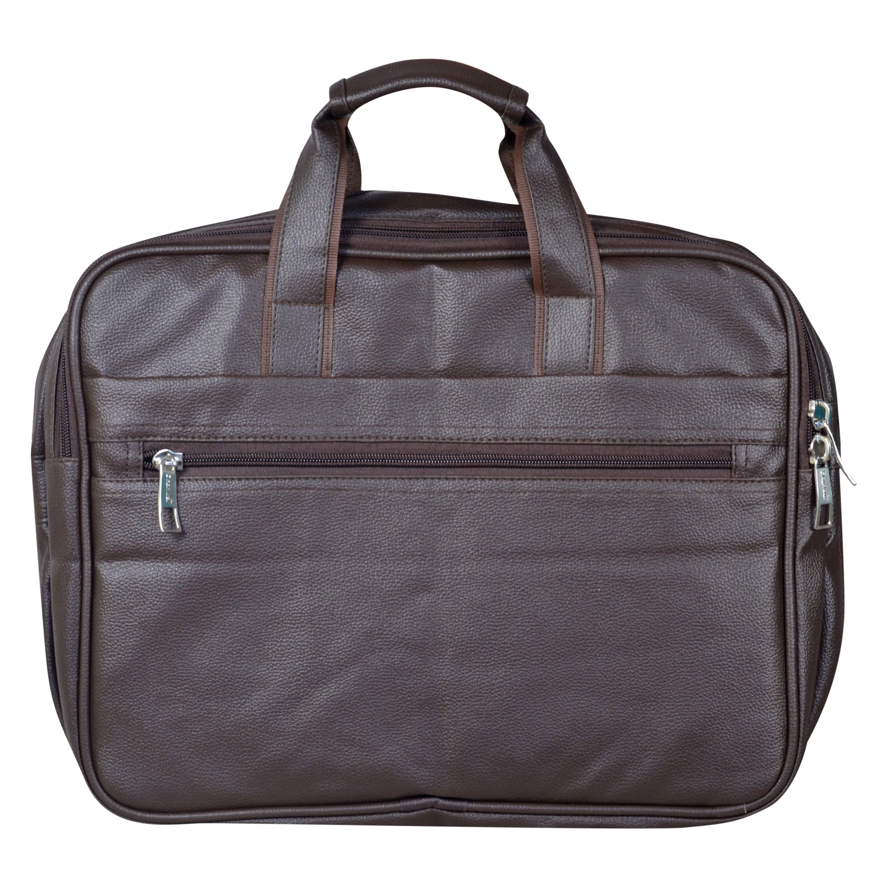 Foam File Messenger Bag 16 Inch Brown Faux Leather Office Bag | Laptop Bag for Men EB-611