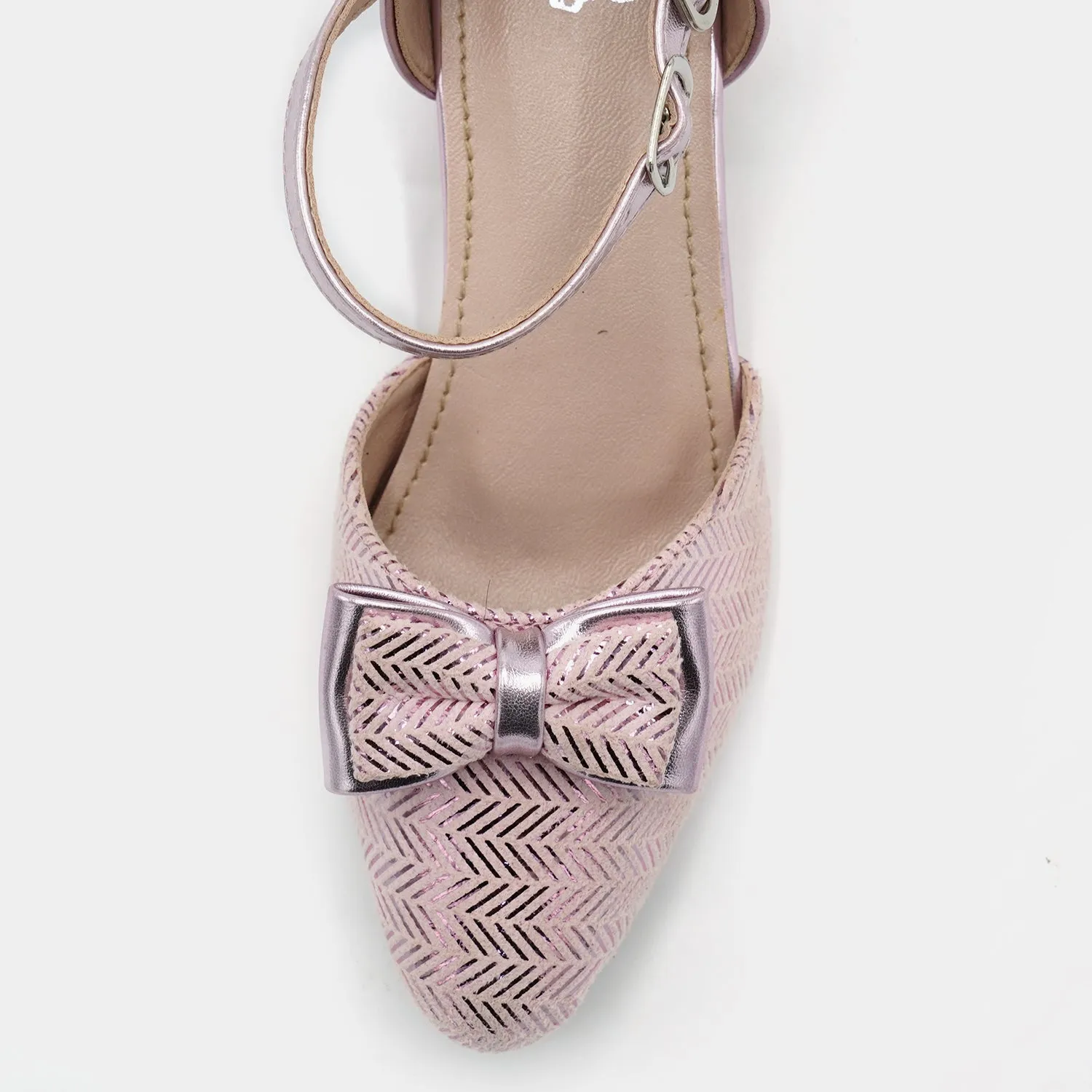 Girls Pumps Heels 456-42-Pink